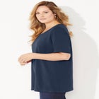 Suprema® Ultra-Soft Scoopneck Tee image number null