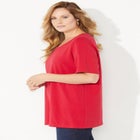 Suprema® Ultra-Soft Scoopneck Tee image number null