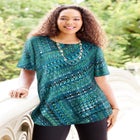 Suprema&reg; Ultra-Soft Scoopneck Tee image number null