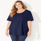 Suprema® Ultra-Soft Scoopneck Tee image number null