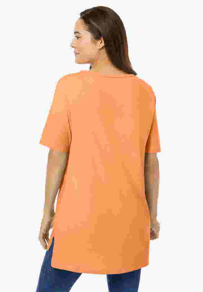 Perfect Short-Sleeve Boatneck Tunic image number 1
