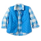 Zip-Front Quilted Vest image number null