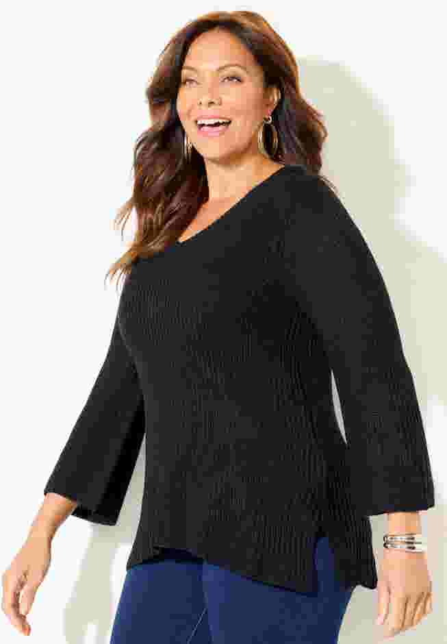 Shaker Stitch Pullover image number 2