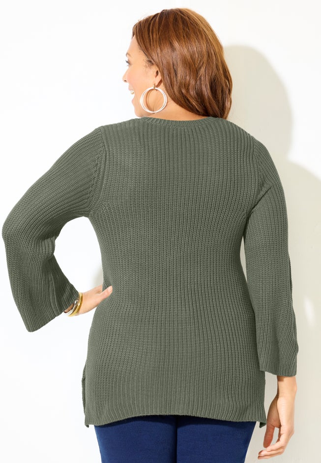 Shaker Stitch Pullover image number 1