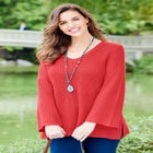 Shaker Stitch Pullover image number null