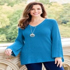 Shaker Stitch Pullover image number null