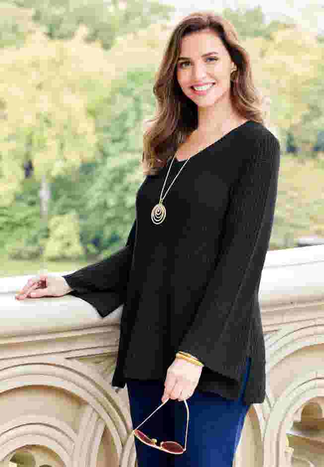 Shaker Stitch Pullover image number 0
