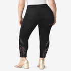 Plus Size 360&deg; Stretch Lace Applique Jean image number null