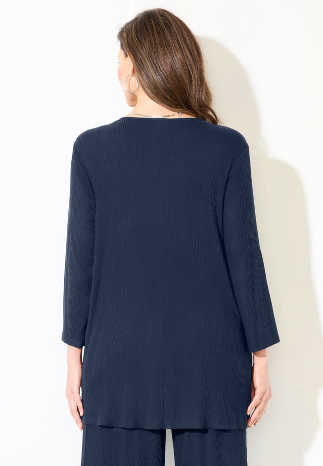 AnyWear Rib Hacci Duet Topper image number 1