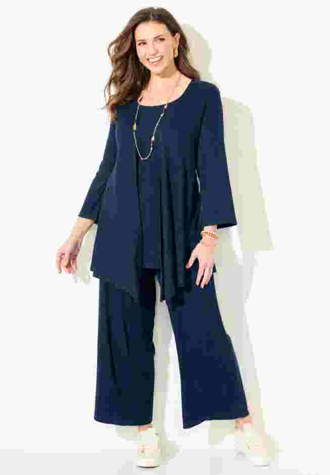 AnyWear Rib Hacci Duet Topper image number 0