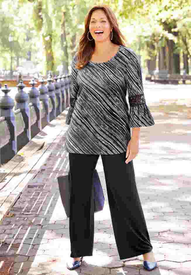 Dream Drape Pull-On Knit Pant image number 4