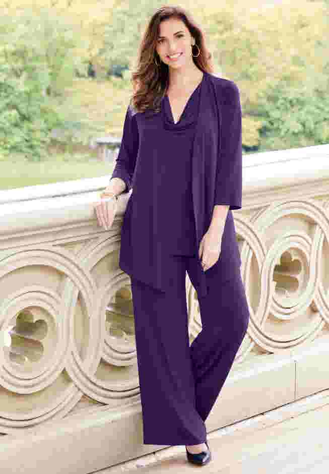 Dream Drape Pull-On Knit Pant image number 5