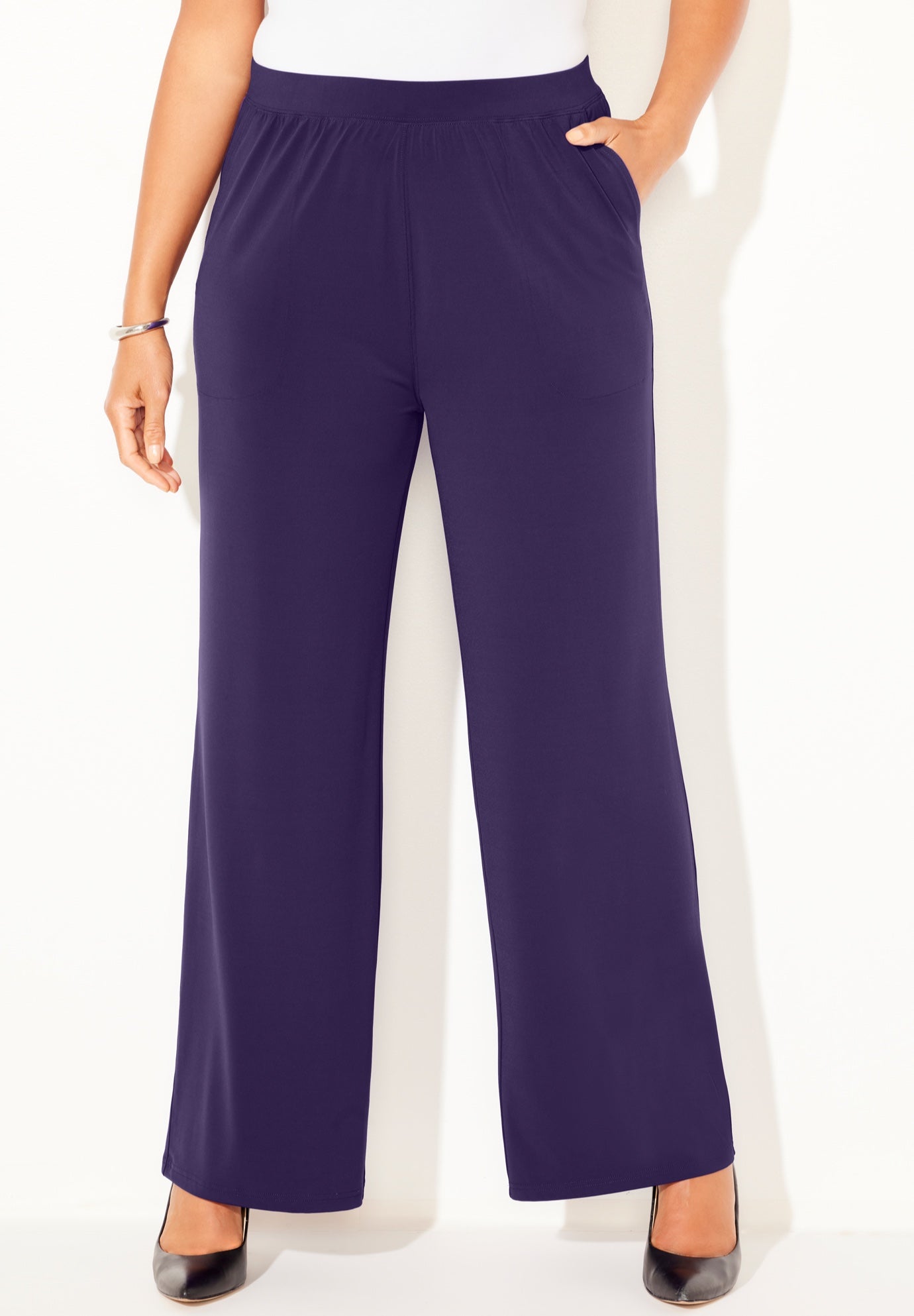 Dream Drape Pull-On Knit Pant image number 1