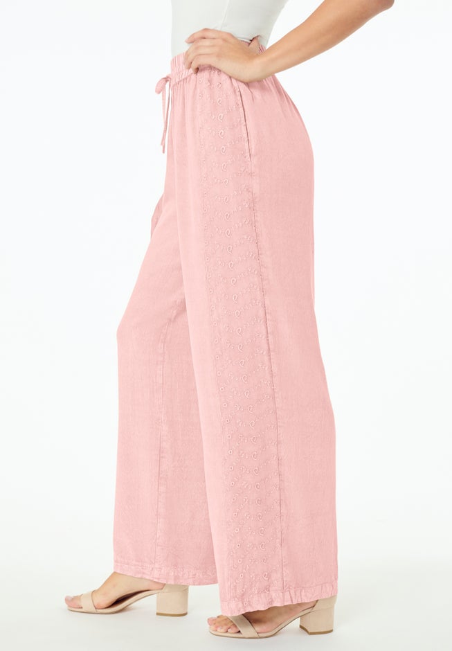 Plus Size Acid Wash Pants image number 1