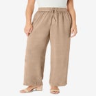 Plus Size Acid Wash Pants image number null