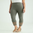 Everyday Stretch Cotton Capri Legging image number null