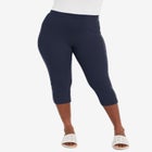Everyday Stretch Cotton Capri Legging image number null