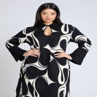 Printed Collared Maxi Dress image number null