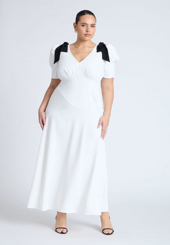 Flowy Bow Detail Maxi Dress image number 0
