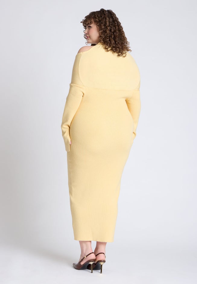 Sweater Dress With Tie image number null