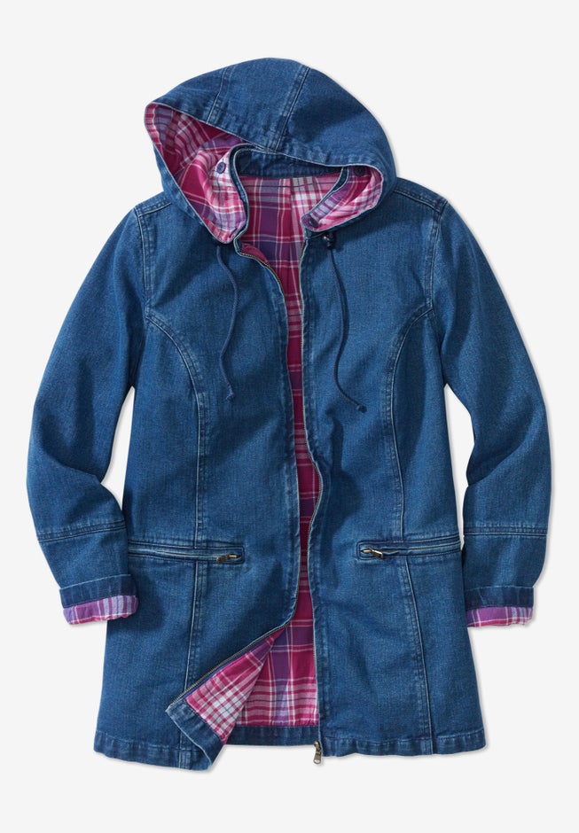Flannel-Lined Denim Jacket image number 3