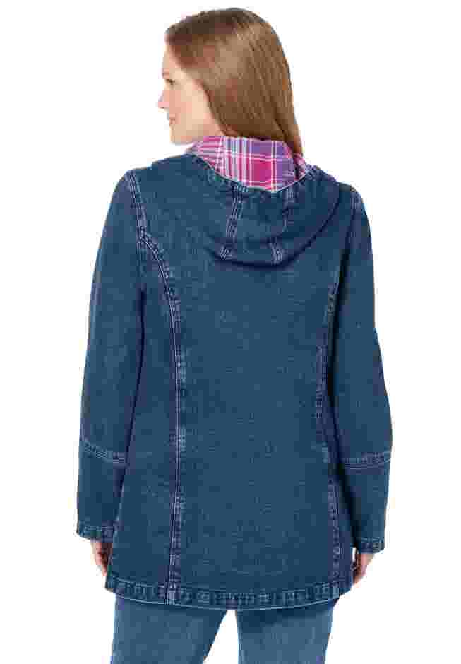 Flannel-Lined Denim Jacket image number 1