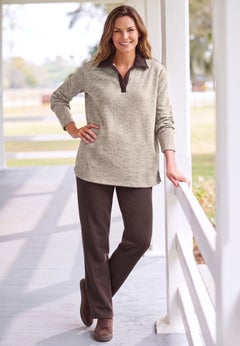 2-Piece Fleece Polo Set