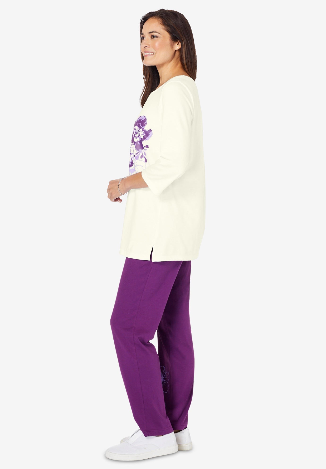 Floral Tee and Pant Set image number 2