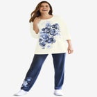 Floral Tee and Pant Set image number null