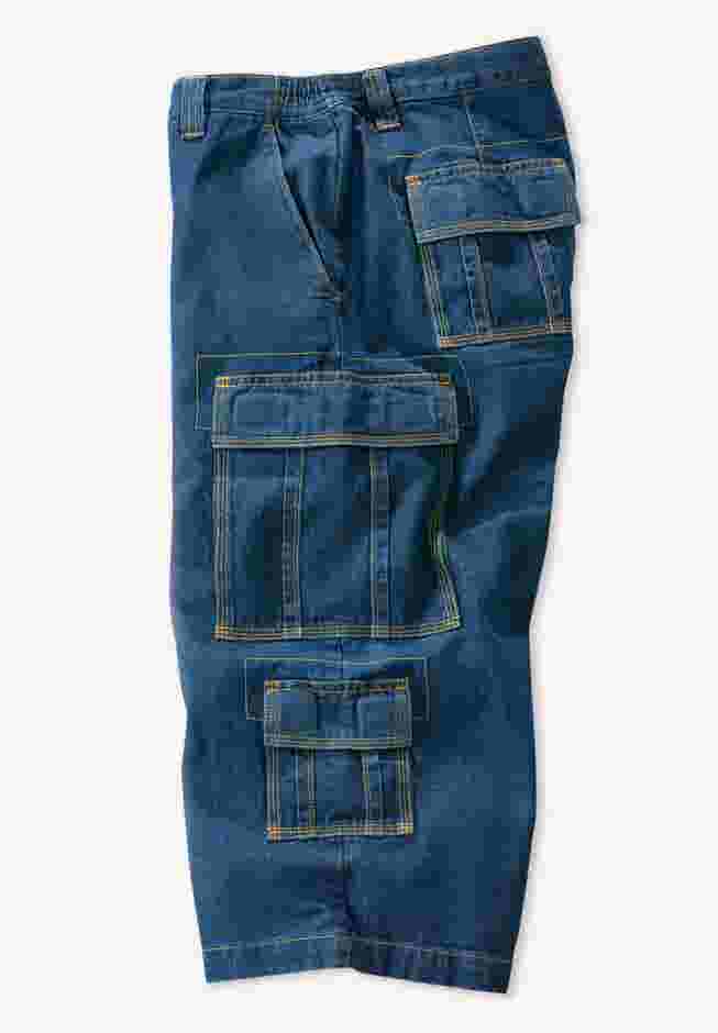 17" Side Elastic Cargo Shorts image number 5