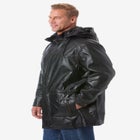 Hooded Leather Parka image number null