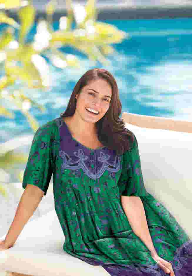 Mixed Print Short Lounger image number 5