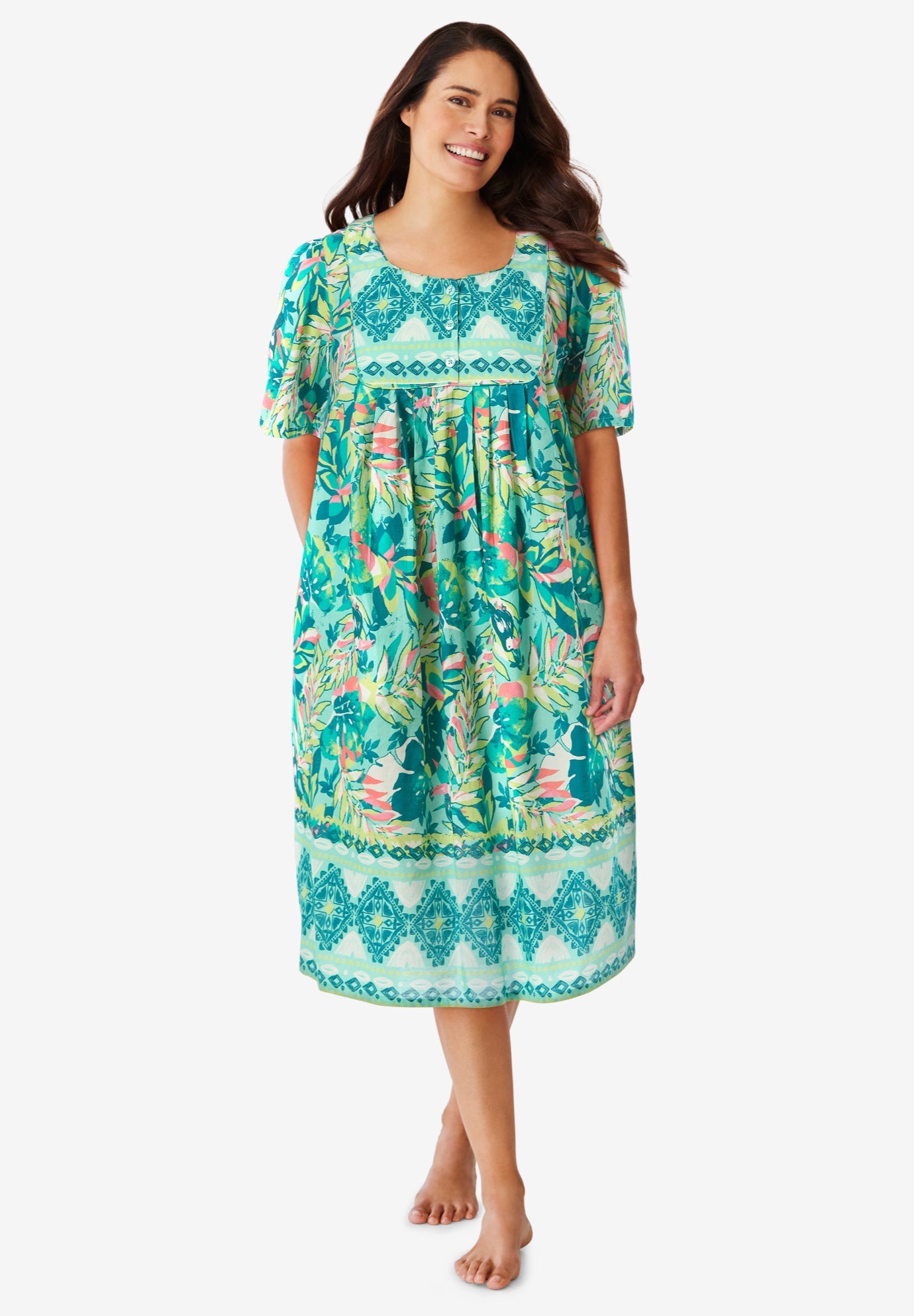 Mixed Print Short Lounger image number 0