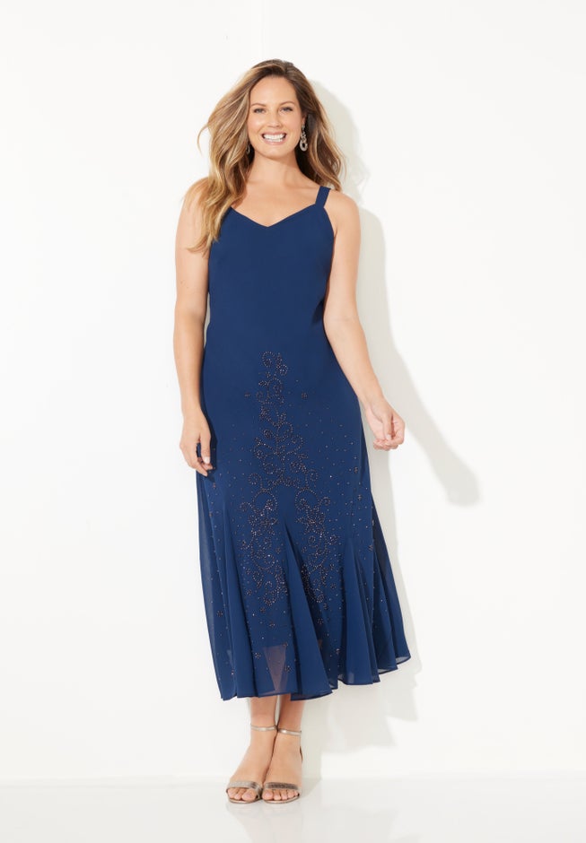 Masquerade Beaded Dress Set image number 6