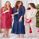 Masquerade Beaded Dress Set image number null