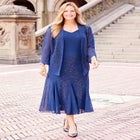 Masquerade Beaded Dress Set image number null