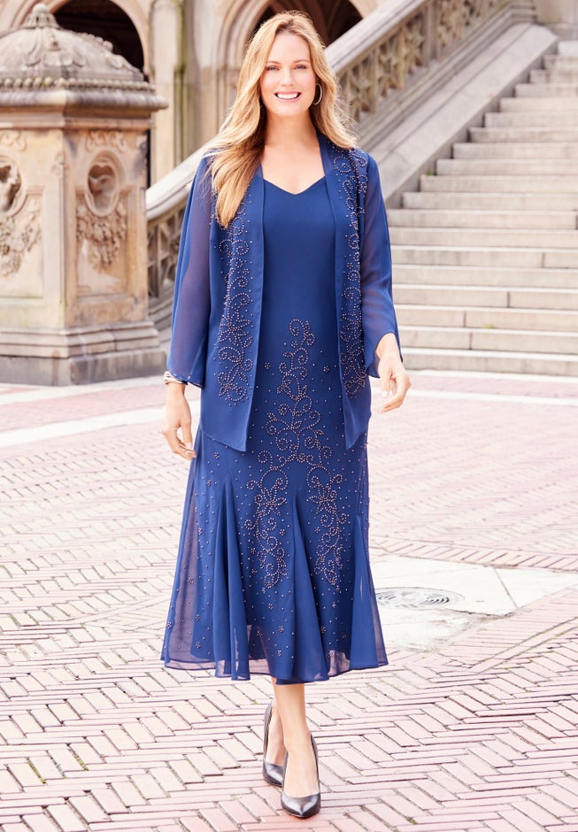 Masquerade Beaded Dress Set image number 8