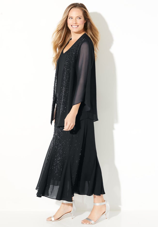 Masquerade Beaded Dress Set image number 2