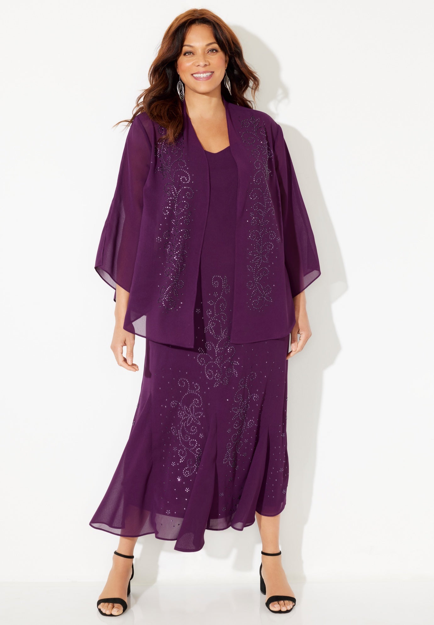 Masquerade Beaded Dress Set image number 2