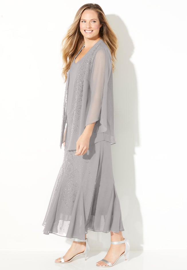 Masquerade Beaded Dress Set image number 2