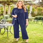 3-Piece Lace Gala Pant Suit image number null