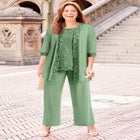 3-Piece Lace Gala Pant Suit image number null
