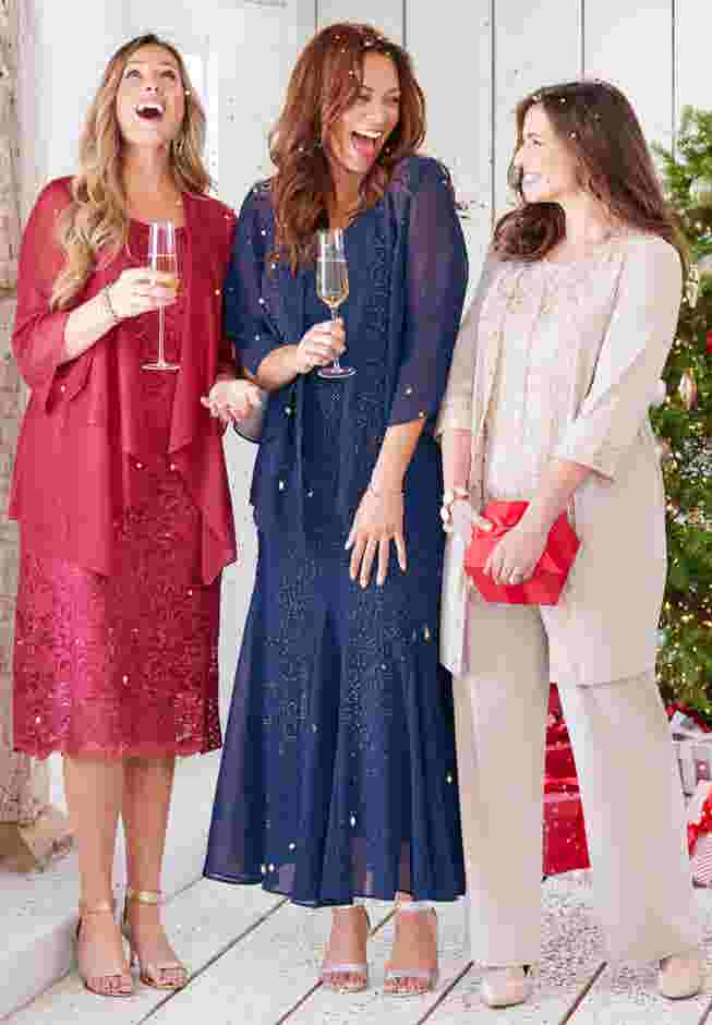 3-Piece Lace Gala Pant Suit image number 3