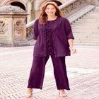 3-Piece Lace Gala Pant Suit image number null