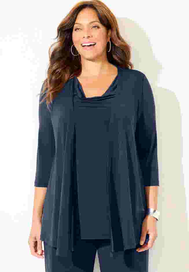 Dream Drape Cardigan and Tank Duet image number 0