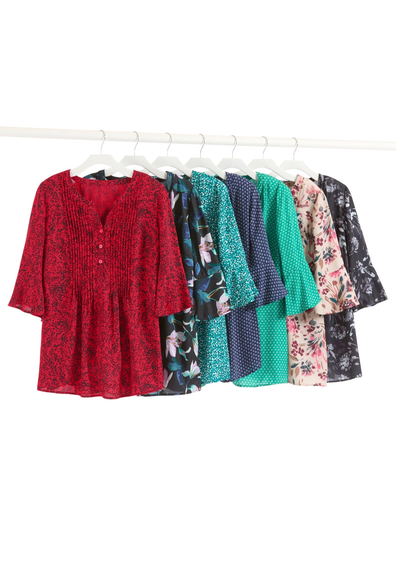 Georgette Pintuck Blouse image number 1