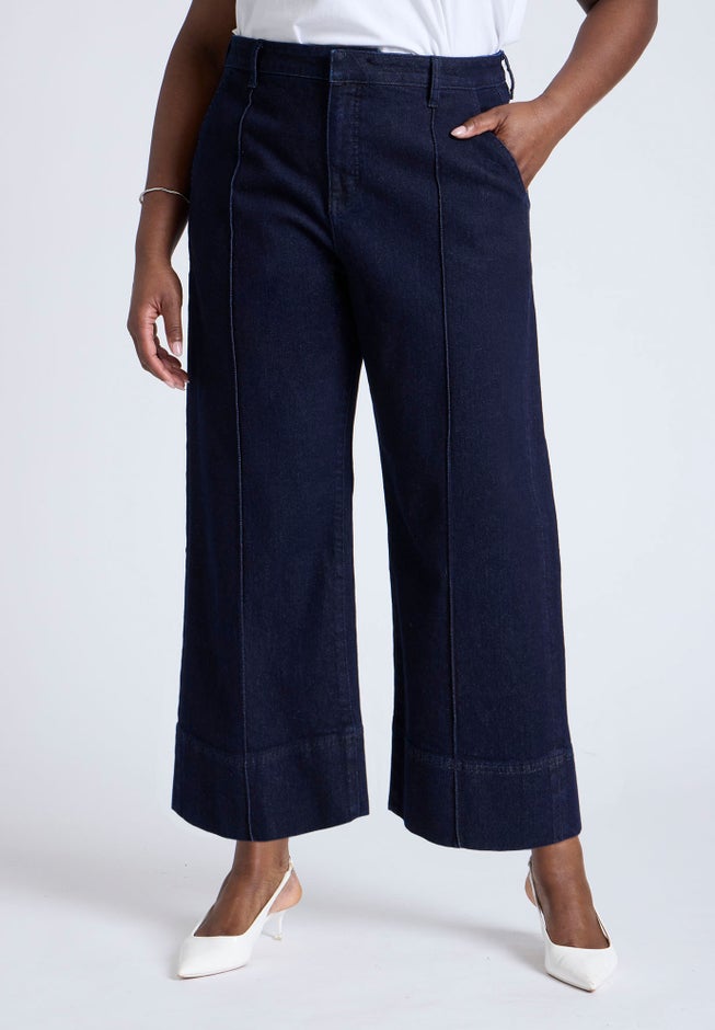 The Pintuck Trouser Jean image number null