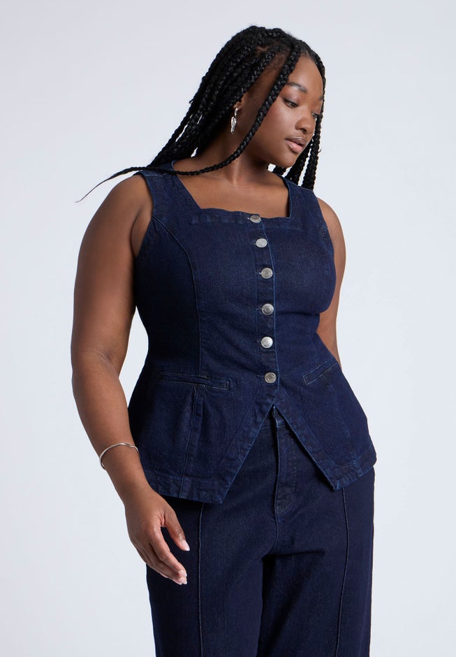 Denim Vest image number null