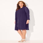 Beaded Trim Jacket Dress Set image number null