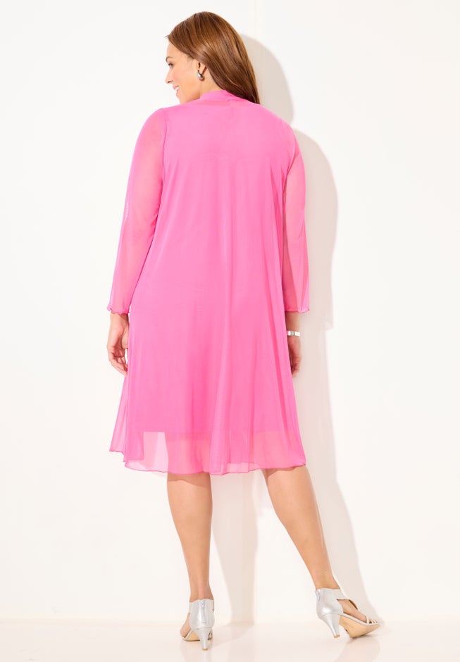 Beaded Trim Jacket Dress Set image number 1